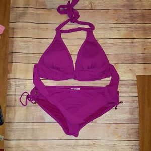 Anne Cole Bikini Size Large Fushia